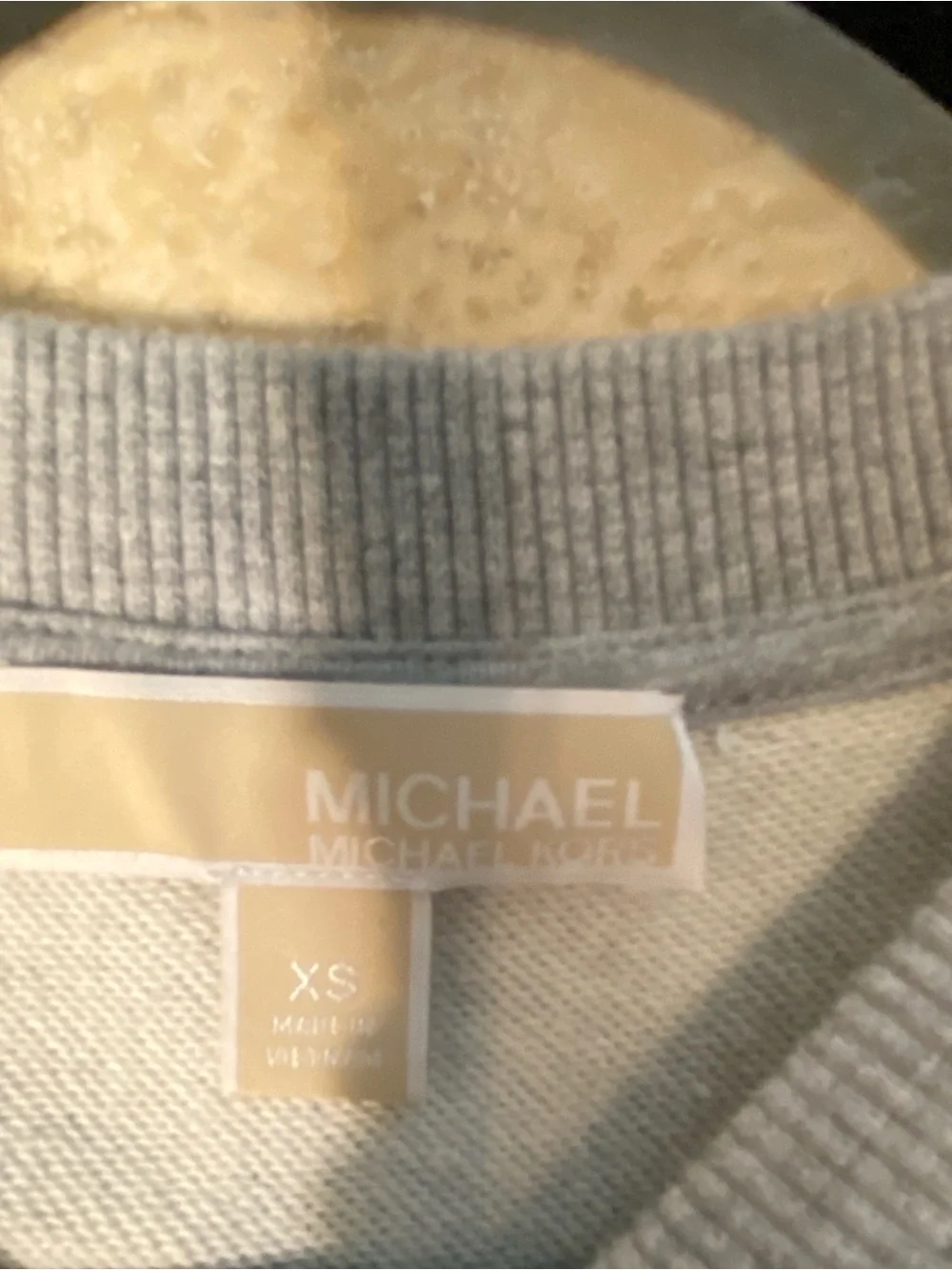 Michael Kors Light Gray KORS Logo Crewneck Sweatshirt